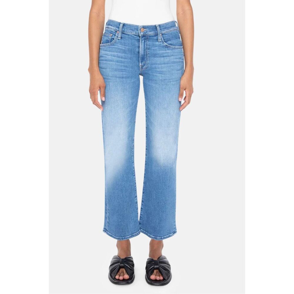 Mother The Mid Rise Rambler Zip Ankle Out Of The Blue 29